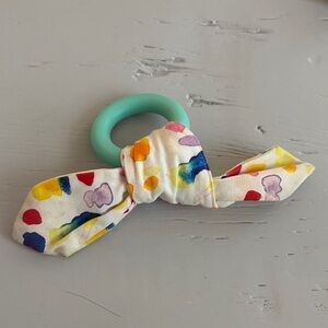 Multicolor Polka Dot Kids Bow Hair Tie